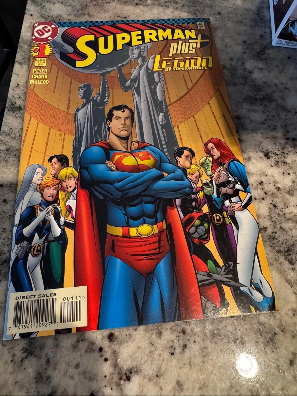 Vintage 1997 Superman Comic Book - Classic Blue & Red Cover